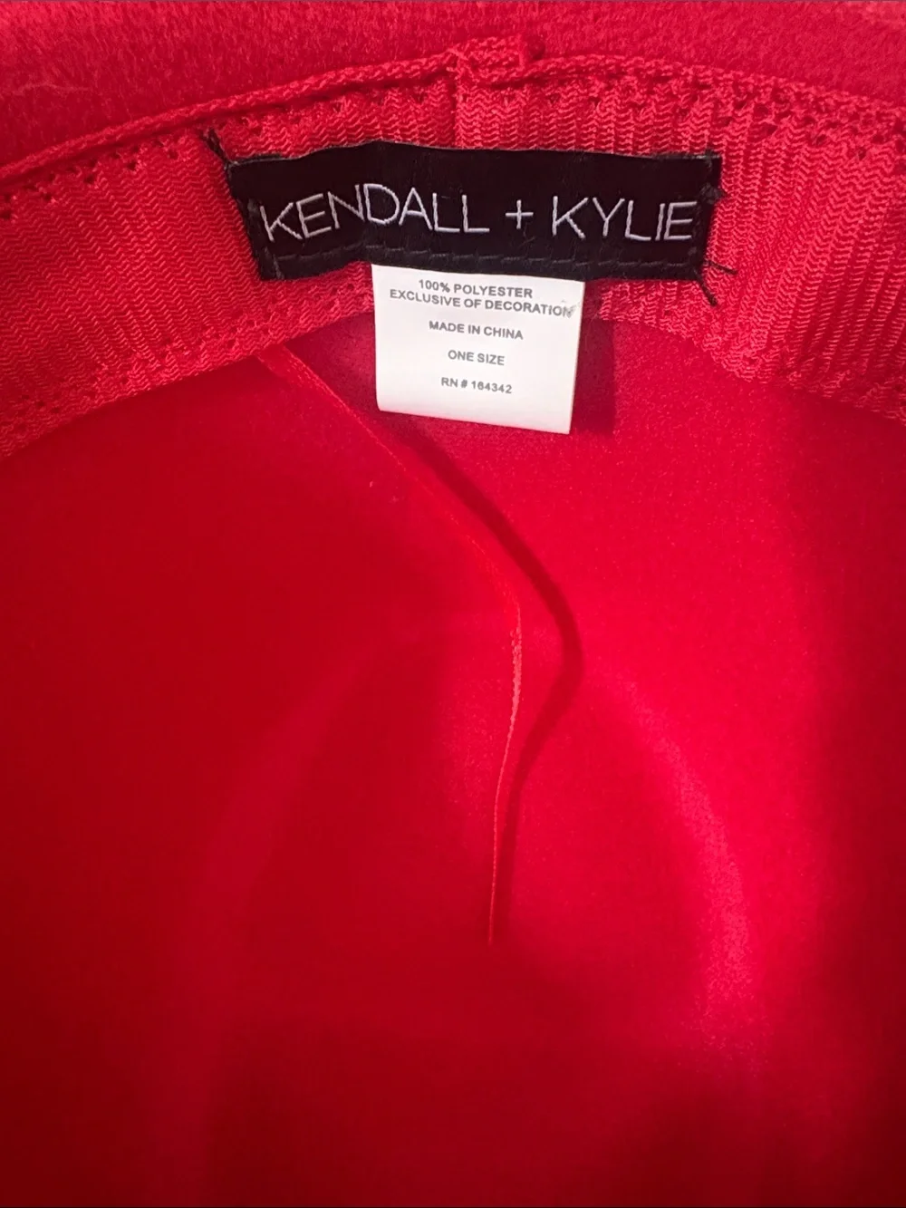New! Kendall & Kylie Blush Chain-Trim Fedora One Size